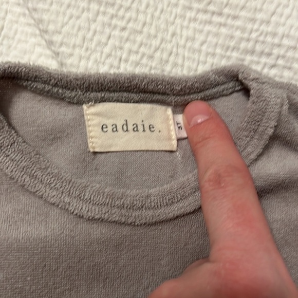 Grey Terry Romper - Picture 2 of 5